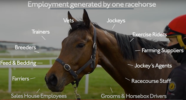 Horse with jockey